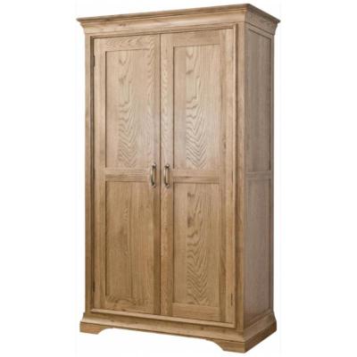 Limoges Solid Oak Double Full Wardrobe
